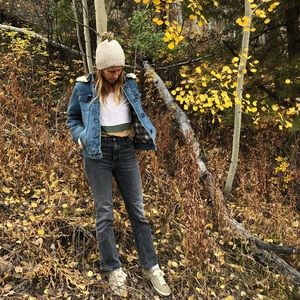 Denim jacket flannel lined Roxy